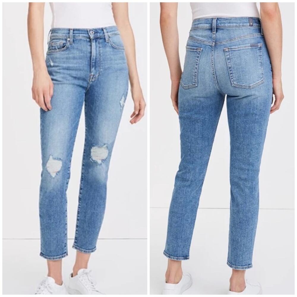 7 for All Mankind High Waist Ankle Skinny Jean Sloane Vintage